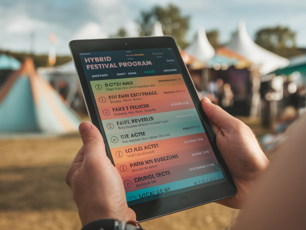 Wie entwickle ich ein hybrides festivalprogramm, das digitale live streams und lokale präsentationen fair revenue teilt und lokale acts sichtbar macht