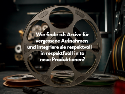 Wie finde ich archive für vergessene aufnahmen und integriere sie respektvoll in neue produktionen