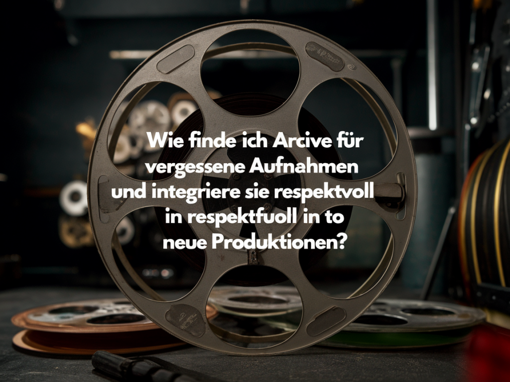 Wie finde ich archive für vergessene aufnahmen und integriere sie respektvoll in neue produktionen